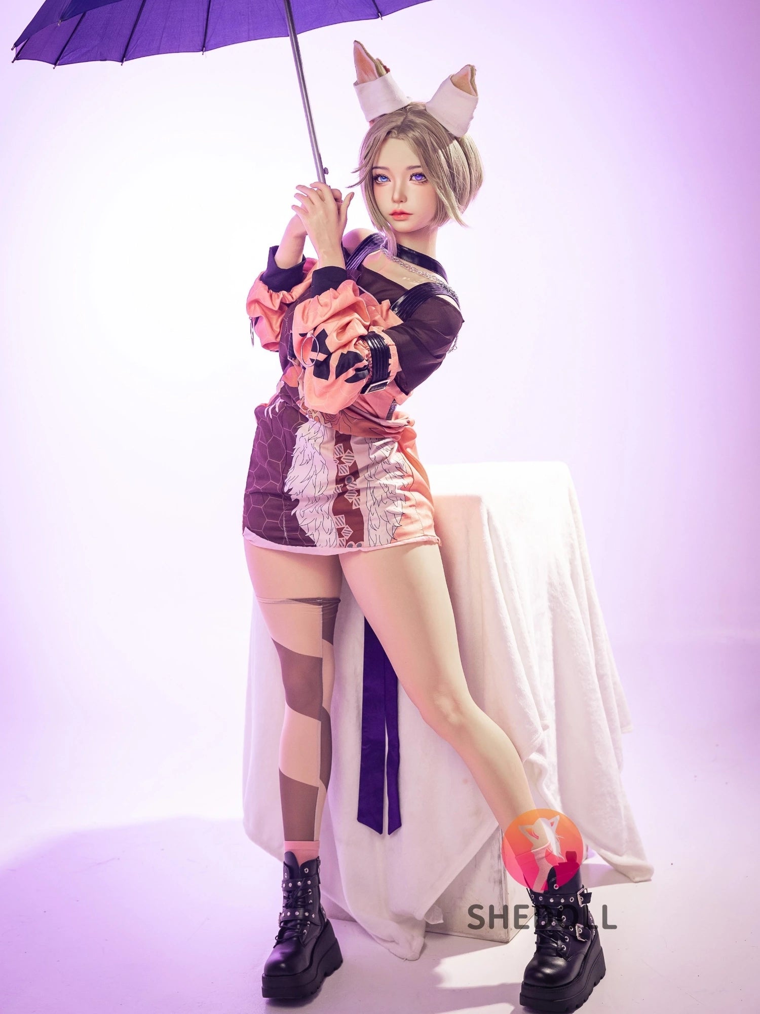 flat chest silicone sex doll